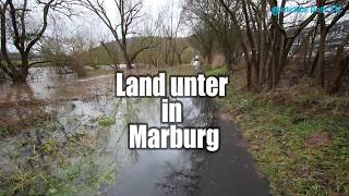 Hochwasser in Marburg [upl. by Ahsieyn]