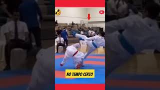 Golpe no tempo certo karate shotokan mma ufc karatekid [upl. by Enenej845]