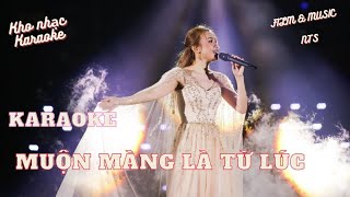 Karaoke  Muộn màng là từ lúc  Mỹ Tâm Tone Nữ [upl. by Charity]