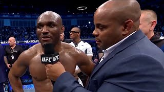 Kamaru Usman Octagon Interview  UFC 286 [upl. by Warp980]