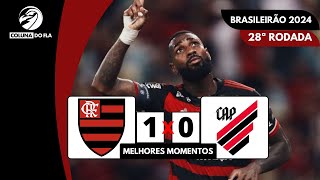 FLAMENGO 1X0 ATHLETICOPR  MELHORES MOMENTOS BRASILEIRÃO 2024 [upl. by Rez]