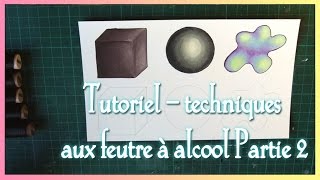 TUTORIEL  Feutres à alcool type graphit copic  PARTIE 2 [upl. by Baseler413]