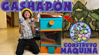 Construyo MAQUINA GASHAPON con Cajas de CARTON [upl. by Itsud507]