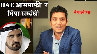 UAE Amnesty and visa related Information in Nepali By RP Srijan [upl. by Tracay]