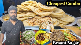 Cheapest Dinner Combo In Besant Nagar  Tamil Food Review saravanafoodstories [upl. by Refinneg593]