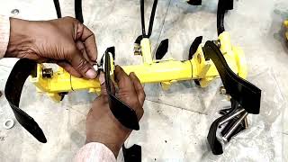 Power Weeder Blade Fitting  How To Assemble Intercultivator or Blades [upl. by Lawley]