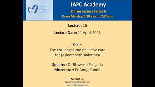 IAPC Academy Lecture The challenges amp PC for patients with Sialorrhea by Dr Bhawesh amp Dr Anuja P [upl. by Amaris73]