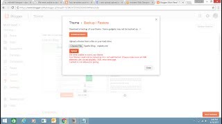 Solution To Blogger Error While Changing Theme quotWe were unable to save your theme [upl. by Daven]