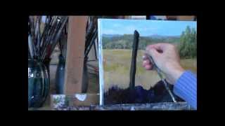 Summer Daisies Country Acrylic Landscape Painting Demo quotSummer Daydreamquot Part 1 [upl. by Ymmac660]