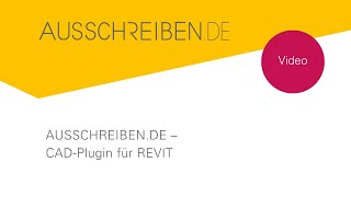 AUSSCHREIBENDE CADPlugin für REVIT [upl. by Sid587]