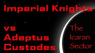 2000 Points Imperial Knights vs Adeptus Custodes 10th Edition Warhammer 40k Battle Report [upl. by Seldun]