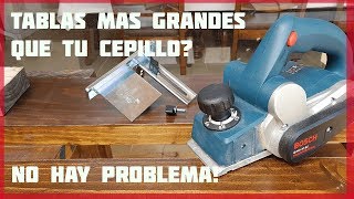 Como usar un CEPILLO eléctrico ► Guía COMPLETA ¿Tablas mas GRANDES que tu cepillo [upl. by Heall]