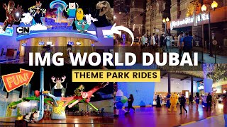 4K IMG Worlds of Adventure Indoor THEME PARK Best RIDES amp ATTRACTIONS in Dubai  Walking Tour [upl. by Zeugirdor]