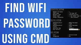 How To Find Wifi Password Using CMD [upl. by Ahseikram272]