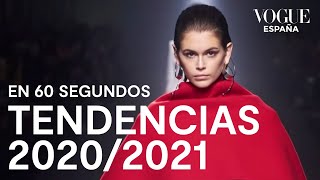 Las tendencias de otoñoinvierno 20202021 en 60 segundos  VOGUE España [upl. by Hamel]