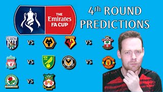 My FA Cup 4th Round Predictions Sunday and Monday Fa Cup Predictions [upl. by Ahsuat]