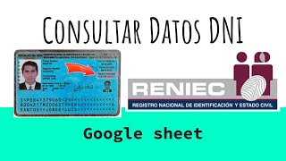 Consulta de Datos de DNI Gratuita con Google Sheets Guía Completa [upl. by Aettam790]