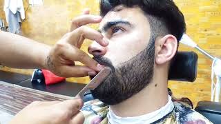 Sharp Beard Lining Tips 😉 How To Beard Lineup 😜 Round Beard Line Style For Men [upl. by Sucramej779]