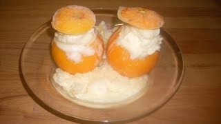 Comment faire des oranges givrées  RECETTE ORANGE GIVREE [upl. by Eglanteen747]