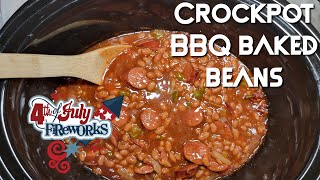 Crockpot Baked Beans Recipe  BBQ Baked Beans Recipe  Slow Cooker Baked Beans [upl. by Gazo494]