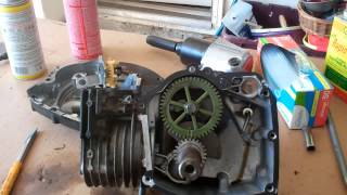 Briggs and Stratton Engine Disassembly Part 2 of 2 [upl. by Adeuga]