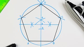 How to draw a pentagon  Method 3 [upl. by Trager]