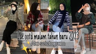 Ide ootd malam tahun baru 2023 ala selebgram  ide outfit simpel [upl. by Bail]