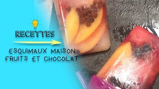 Recette esquimaux maison fruits et chocolat [upl. by Ytsud]