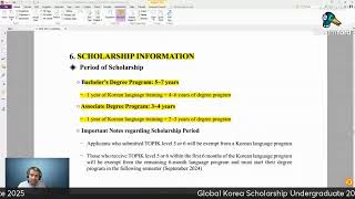 Global Korea Scholarship GKS Undergraduate 2025  Live 1 Sep 14 [upl. by Patric]