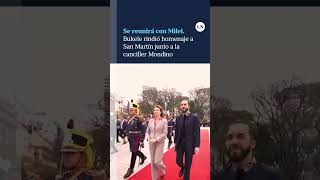 Nayib Bukele rindió homenaje a San Martín junto a la canciller Diana Mondino [upl. by Gwendolyn127]