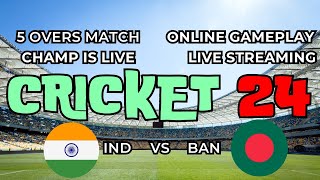 🔴LIVE  INDIA vs BAN TEST MATCH DAY 1  CRICKET 24 shorts indvsban [upl. by Bysshe798]