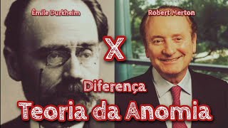 16 TEORIA DA ANOMIA ÉMILE DURKHEIM x Robert King Merton [upl. by Arrec183]