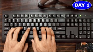 Learn English Typing in 10 Days  Day 1  Free Typing Lessons  Touch Typing Course Tech Avi [upl. by Julio810]