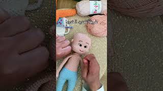 تحديد خدود الدمية crochetpatterns amigurumilovers crochettoys amigurumi crochetdoll handmade [upl. by Aihseym]