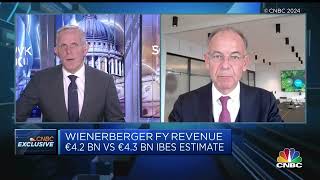 wienerberger CEO Heimo Scheuch live on CNBC on wienerbergers Fullyear results 2023 📈🌎🧱 [upl. by Frodina]