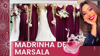 MADRINHA DE CASAMENTO VESTIDO MARSALA MADRINHA DE CASAMENTO ⚡️Site wwwvaltorquimcom [upl. by Niahs]