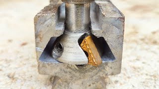 Not many people know how to make V grooves only with a lathe make a dovetail cutter [upl. by Rusell]