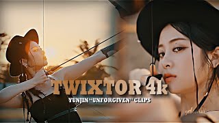 YUNJIN quotUNFORGIVENquot 4K TWIXTOR CLIPS [upl. by Yeldarb]