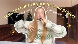 How to choose a yarn🧶 how to find inspiration and motivation to crochet [upl. by Yeruoc]