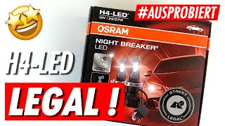 H4LED OSRAM Night Breaker LED 6000K Test VW T5 up Polo DACIA Logan Sandero MAZDA 2 etc [upl. by Llenart885]