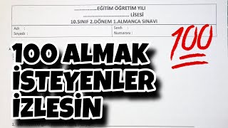 10Sınıf Almanca 2Dönem 1Yazılı [upl. by Rufus906]