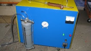 Brown Gas Generator Water Torch WT100 First test [upl. by Aliakim]