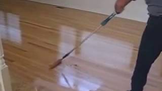 hardwood floors applying oil based polyurethane hardwoodNOW [upl. by Locklin]