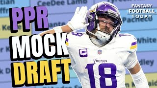 PPR Mock Draft 20 How Experts and Fans Build Winning Teams  2024 Fantasy Football Advice [upl. by Ovatsug190]