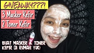 DIY  BUAT MASKER DAN TONER KEFIR DI RUMAH  CARA ATASI JERAWAT  MASKER WAJAH BERJERAWAT [upl. by Giarla]