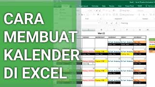 CARA MEMBUAT KALENDER AKTIFITAS SEHARI2 DI EXCEL OTOMATIS UPDATE BERDASARKAN KATEGORI [upl. by Ahsir845]