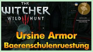 Guide WITCHER 3 Hexerrüstung  Bärenschulen Rüstung Hexerset  Alle Fundstellen  Ursine Armor [upl. by Naquin]