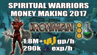 Runescape 3 Spiritual Warriors 2017 Money Making  Ironman  Mid Level Players  18M GPH [upl. by Adnertal]