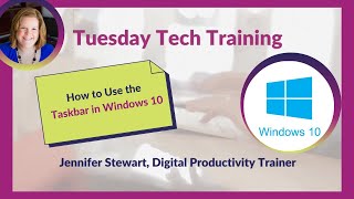 How to Use the Taskbar in Windows 10 [upl. by Llennhoj]