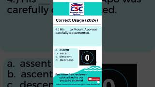 Correct Usage 2024  Updated CSC Reviewer [upl. by Holman]